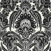 Chatterton Tapete in Black on White von Cole & Son
