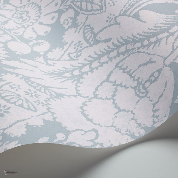 Chatterton Tapete in Chalk on Print Room Blue von Cole & Son