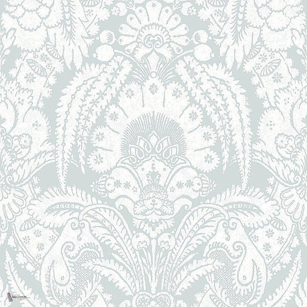 Chatterton Tapete in Chalk on Print Room Blue von Cole & Son