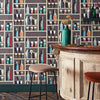 Cocktails Tapete Cole & Son — Interieur