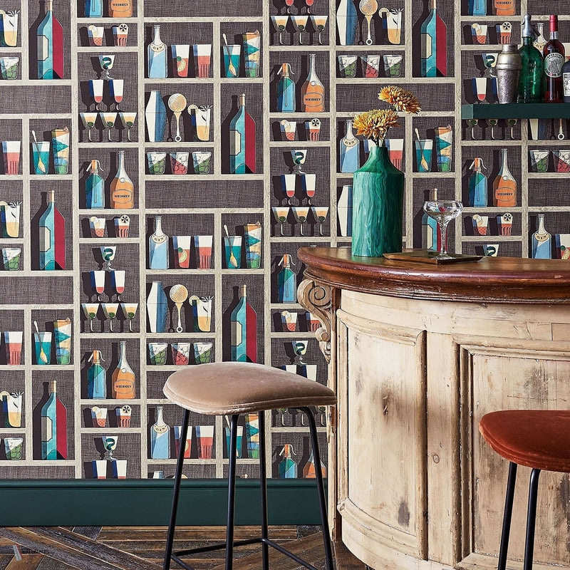 Cocktails Tapete Cole & Son — Interieur