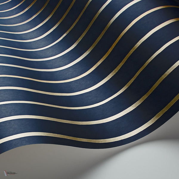 College Stripe behang in Ink van Cole & Son