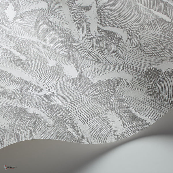 Columbus behang in Soot & Snow van Cole & Son
