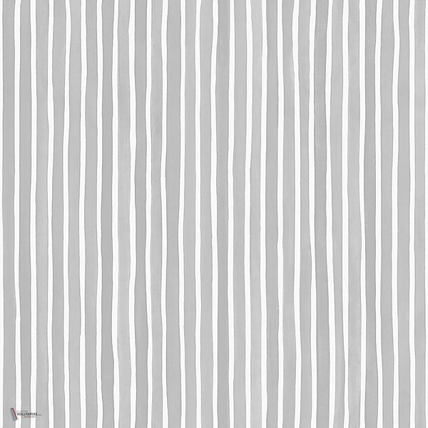 Croquet Stripe behang in Soft Grey van Cole & Son