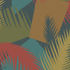 Deco Palm behang in Ginger, Rouge, Olive on Midnight van Cole & Son