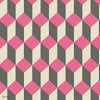 Delano behang in Magenta, White & Charcoal van Cole & Son