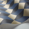 Delano behang in Metallic Gilver, Hyacinth & Charcoal van Cole & Son