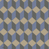 Delano behang in Metallic Gilver, Hyacinth & Charcoal van Cole & Son