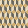 Delano behang in Metallic Gold, Cream and Charcoal van Cole & Son