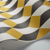 Delano behang in Yellow, White & Soot van Cole & Son