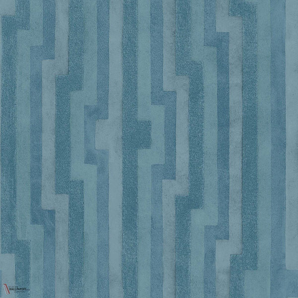 Diamond Maze behang in Petrol van Cole & Son