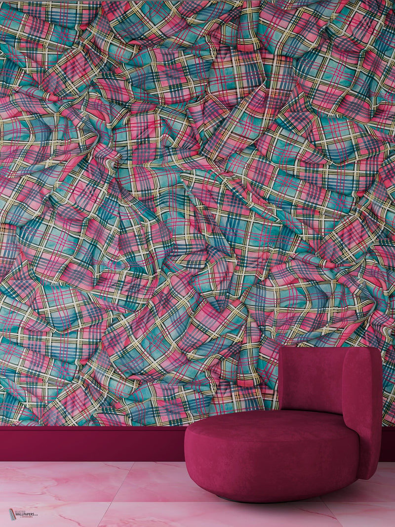 Draped Tartan wallpaper Cole & Son — interior