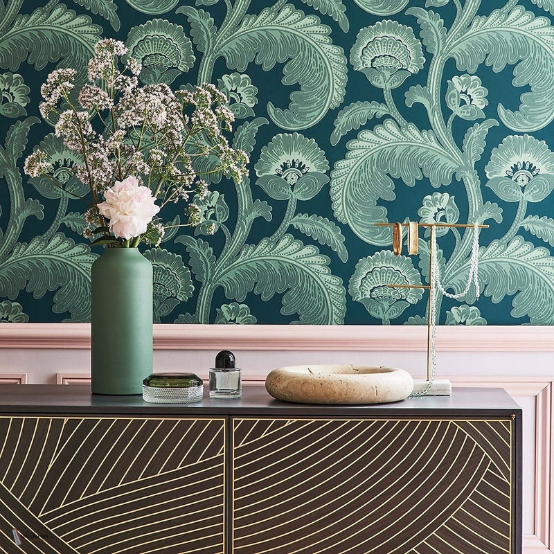 Fanfare Flock Tapete Cole & Son — Interieur