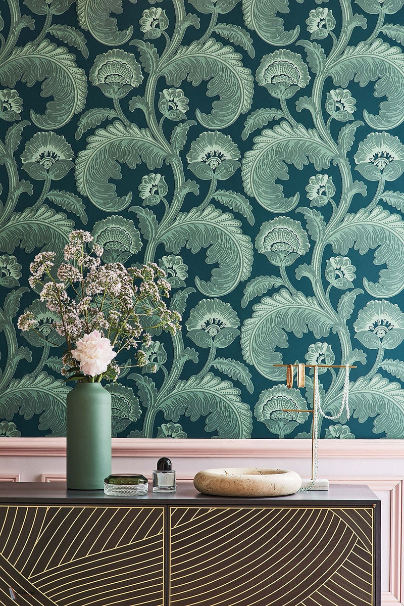 Fanfare Flock Tapete Cole & Son — Interieur