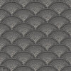 Feather Fan Icons behang in Charcoal & Metallic Bronze van Cole & Son