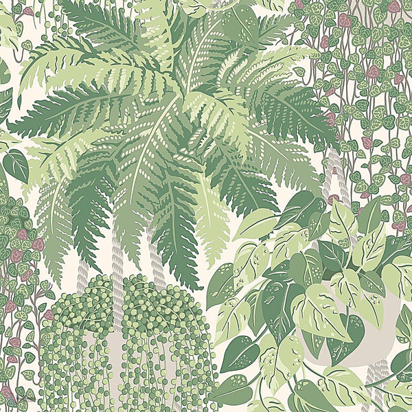 Fern behang in Leaf Green & Olive van Cole & Son