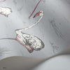 Flamingos Icons behang in Heath Grey van Cole & Son