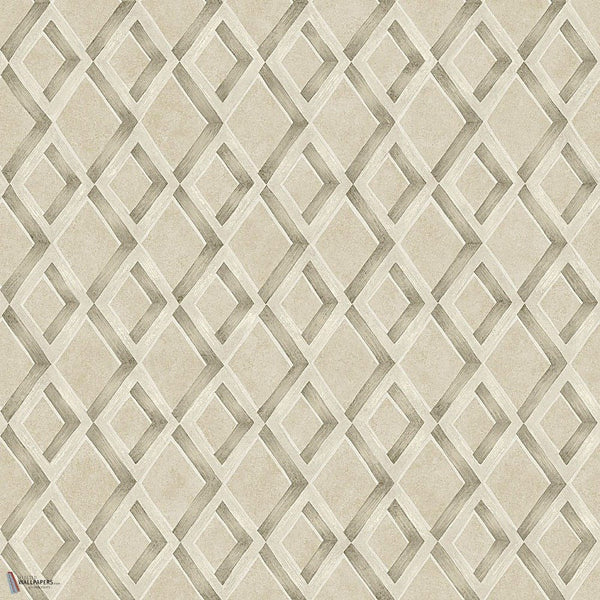 Fresco Trellis behang in Parchment on Stone van Cole & Son