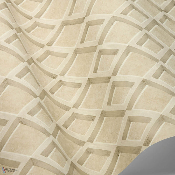 Fresco Trellis behang in Parchment on Stone van Cole & Son
