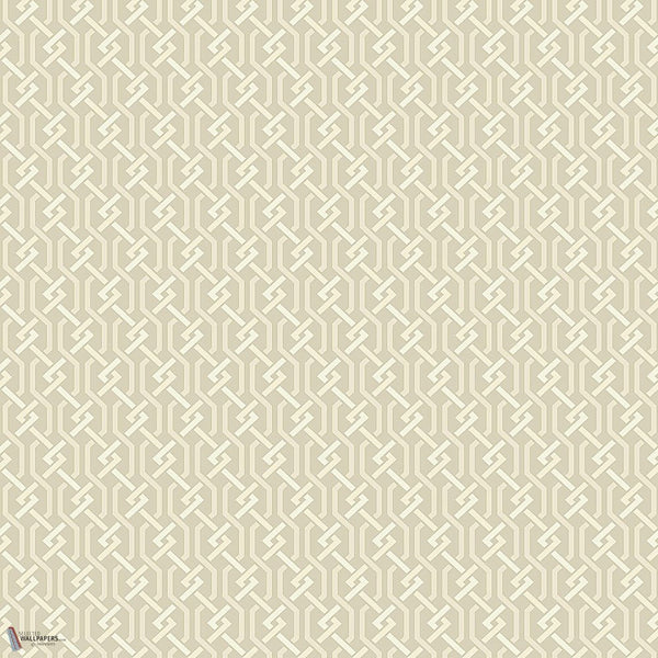 Fretwork behang in Stone & Chalk van Cole & Son