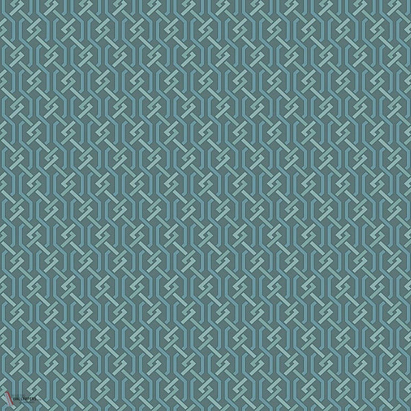 Fretwork Tapete in Teal & Viridian von Cole & Son
