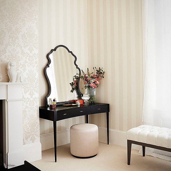 Glastonbury Stripe behang van Cole & Son — interieur