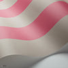 Glastonbury Stripe behang in Fuchsia & Linen van Cole & Son