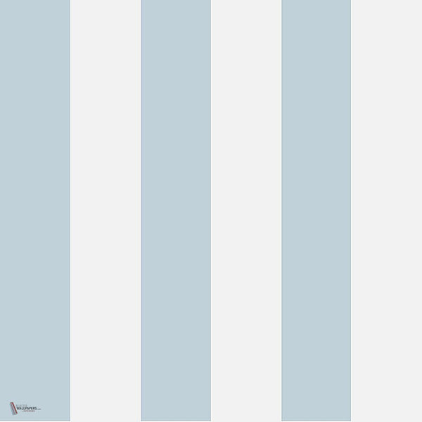 Glastonbury Stripe behang in Pale Cerulean van Cole & Son