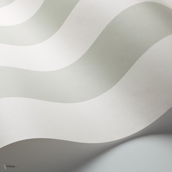 Glastonbury Stripe behang in Sage van Cole & Son