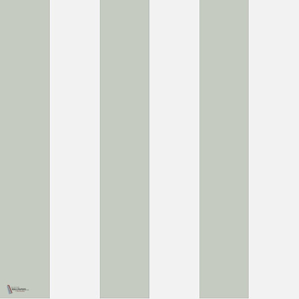 Glastonbury Stripe behang in Sage van Cole & Son
