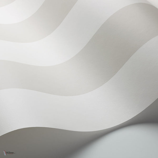 Glastonbury Stripe behang in White van Cole & Son