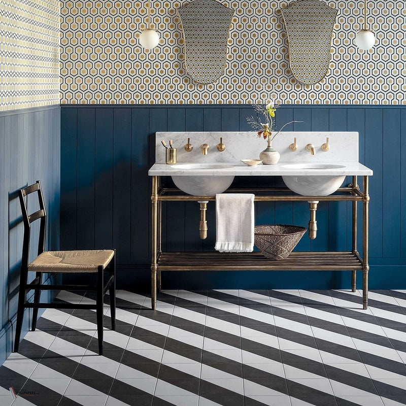 Hicks' Hexagon wallpaper Cole & Son — interior