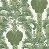 Hollywood Palm behang in Forest Green on Cream van Cole & Son