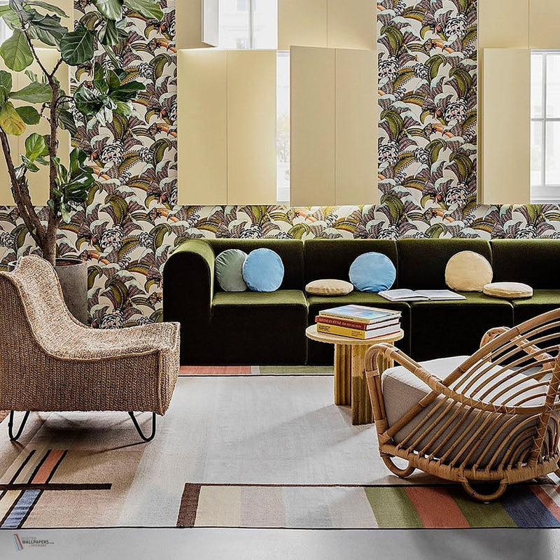 Hoopoe Leaves Tapete Cole & Son — Interieur
