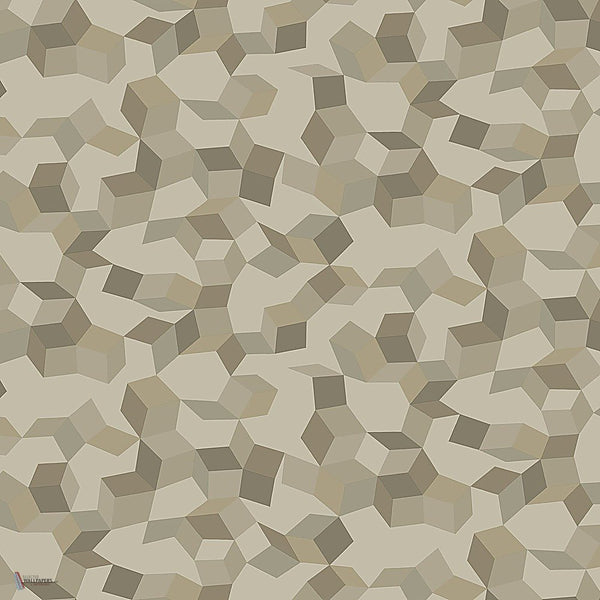 Ingot behang in Metallic Gilvers on Taupe van Cole & Son