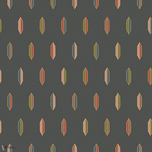 Inlay papier peint en Jewel Multi & Bronze on Charcoal de Cole & Son
