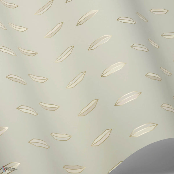 Inlay Tapete in Shell & Gold on Vanilla von Cole & Son