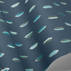 Inlay Tapete in Turquoise & Silver on Navy von Cole & Son