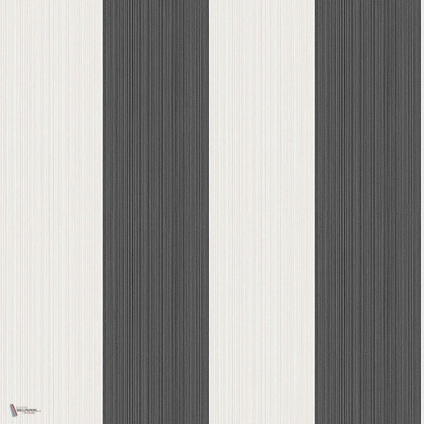 Jaspe Stripe behang in Soot & Snow van Cole & Son