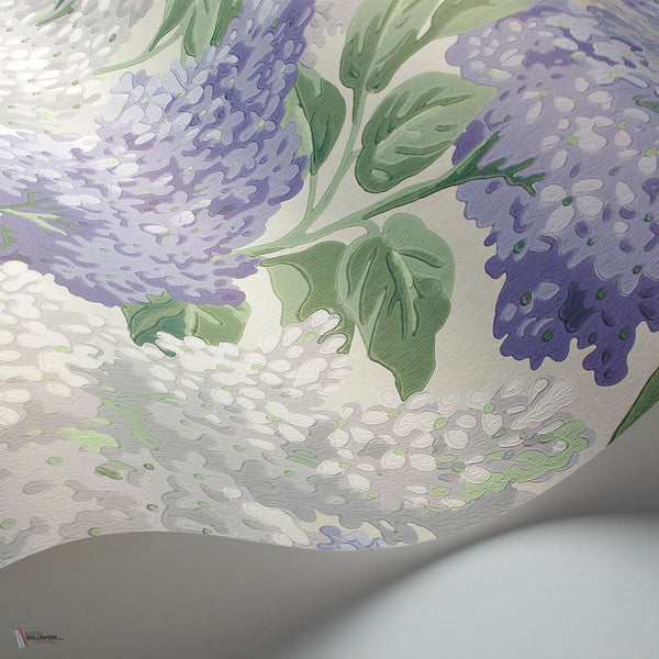 Lilac behang in Lilac & Heath Grey on White van Cole & Son