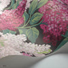 Lilac behang in Magenta & Blush on Charcoal van Cole & Son