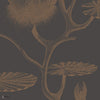 Lily behang in Metallic Bronze on Soot van Cole & Son