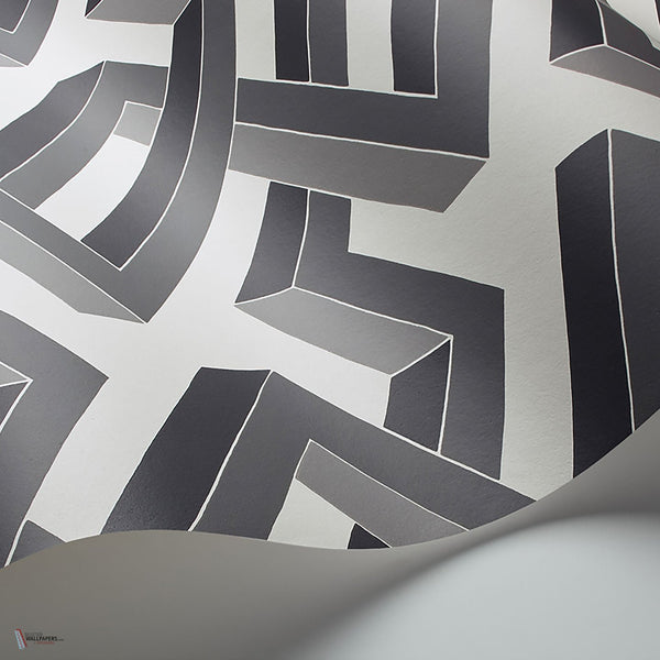 Luxor Tapete in Black on White von Cole & Son