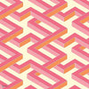 Luxor Tapete in Fuchsia & Orange on White von Cole & Son