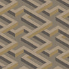 Luxor Tapete in Metallic Bronze on Dark Taupe von Cole & Son