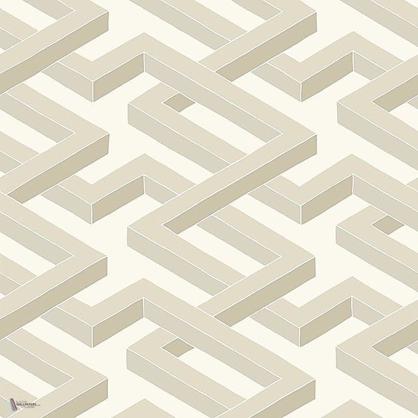 Luxor Tapete in Stone on White von Cole & Son