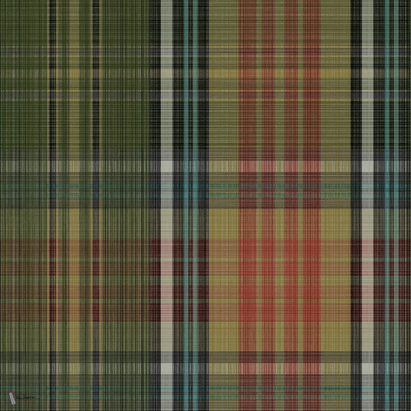 Macandreas Tartan behang in Pine & Teal van Cole & Son