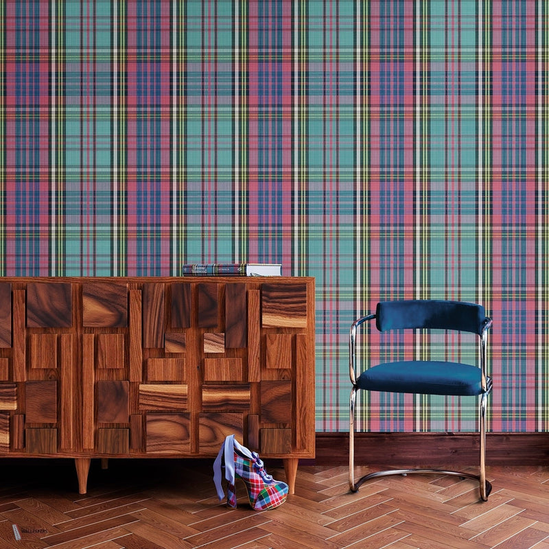 Macandreas Tartan behang Cole & Son — interieur