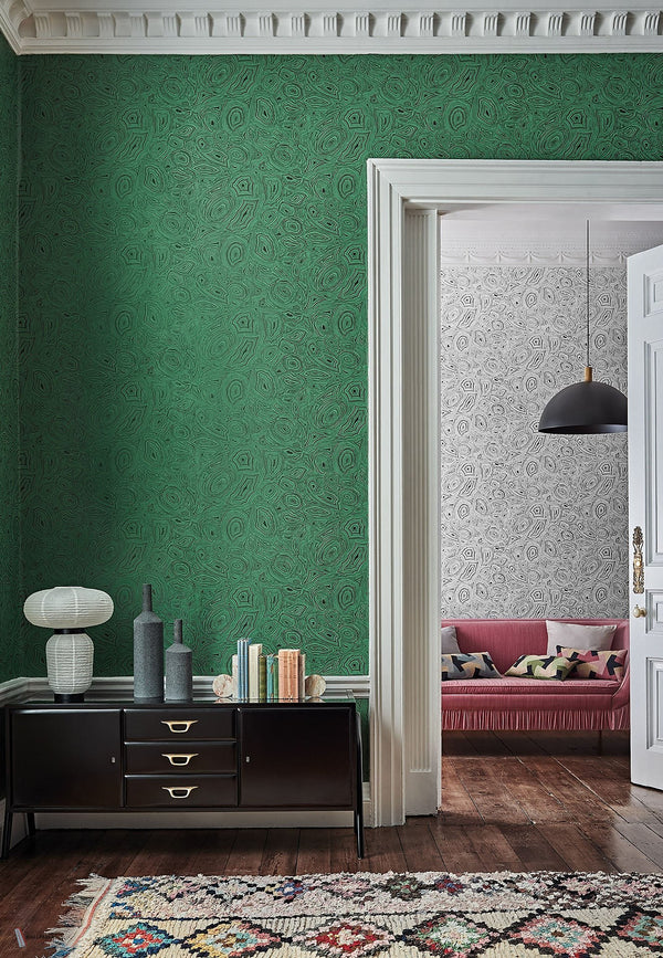 Malachite Tapete Cole & Son — Interieur
