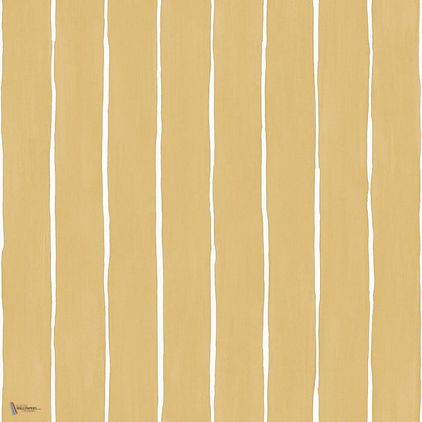 Marquee Stripe behang in Ochre van Cole & Son